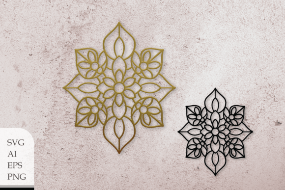 Abstract Floral Brooch: Premium Graphics and Illustrations for Local Brands