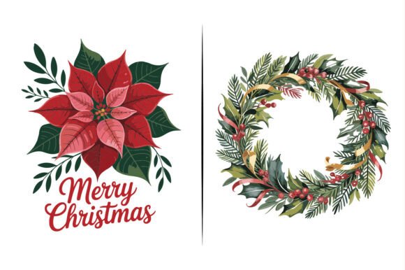 Christmas Flower Floral Vector Design Review