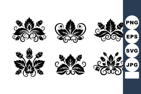 Decorative Floral Vector Elements with B: A Designer's Review