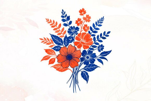 Floral Arrangement in Blue and Orange Review