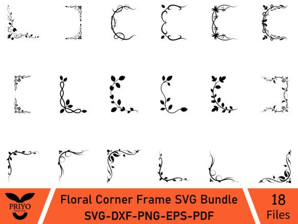 Floral Corner Frame SVG Bundle: Graphics & Illustrations Review