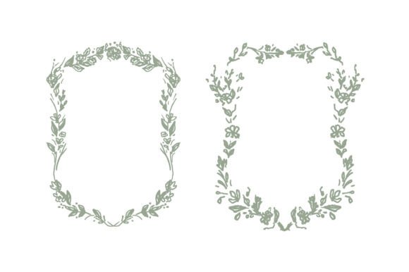 Floral Frames in Classic Style: A Review for Graphics and Illustrations