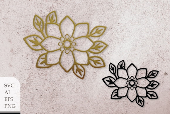 Nice Floral Brooch Graphics and Illustrations Review