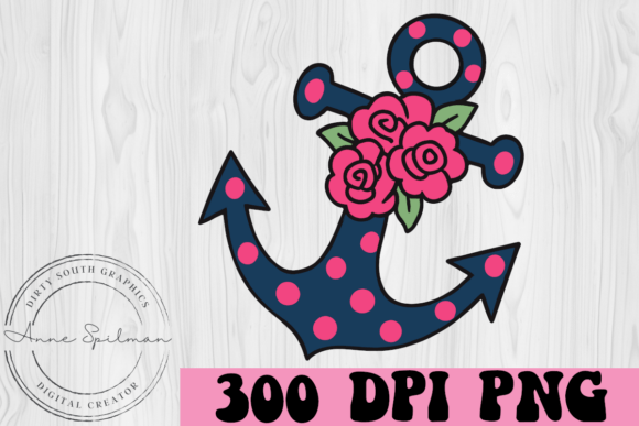 Preppy Floral Anchor Graphics and Illustrations Review